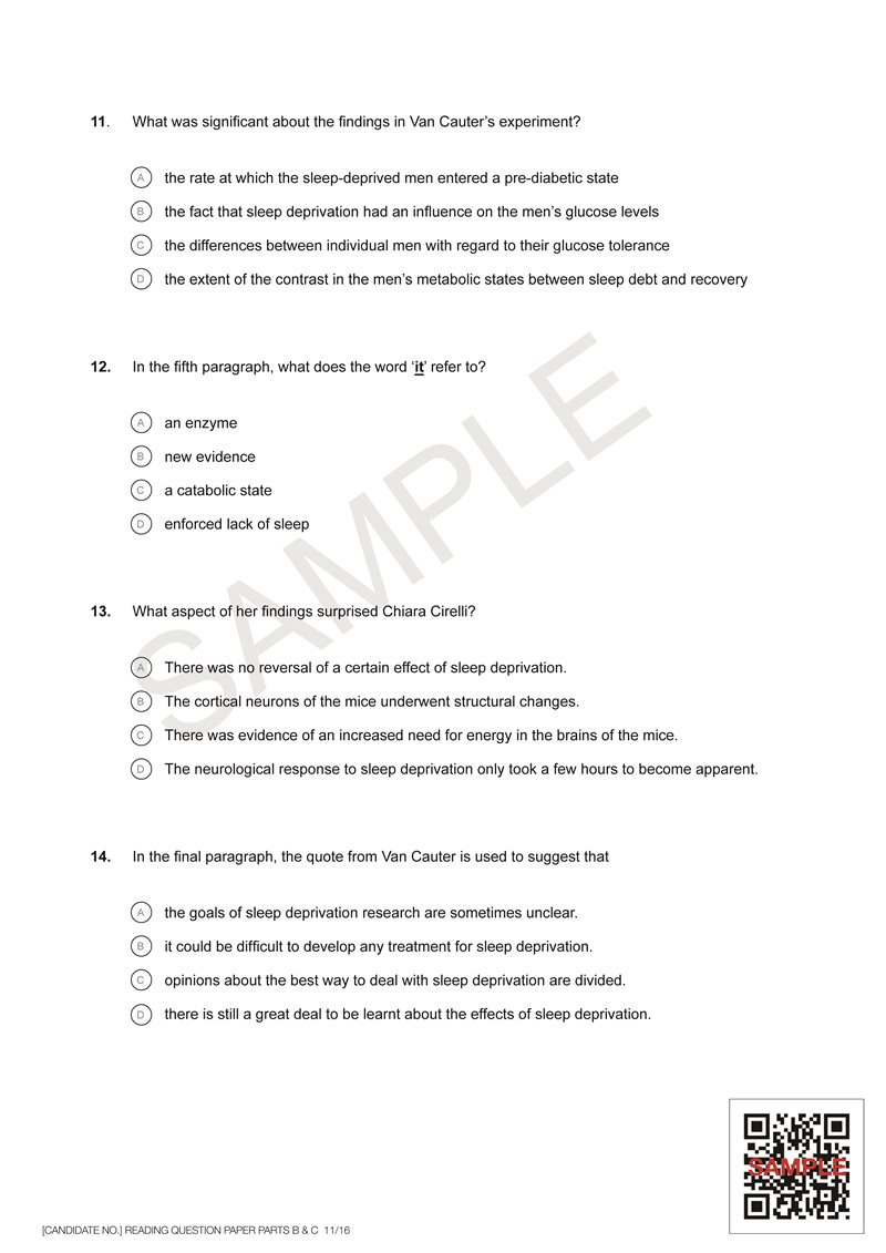 Reading Part C Questions cont'd